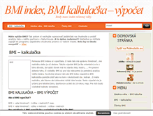 Tablet Screenshot of bmi-index-kalkulacka.peknetelo.eu